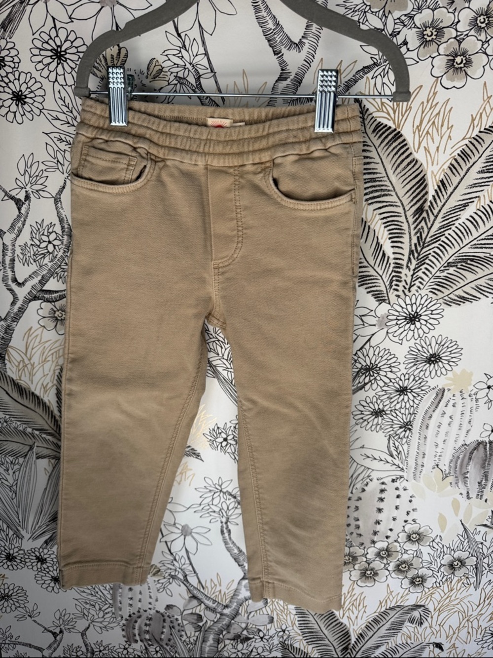 Faherty Kids Tan Pull-On Joggers